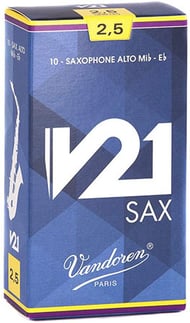 Alto Saxophone V21 Reeds - Box of 10 - 4 Strength